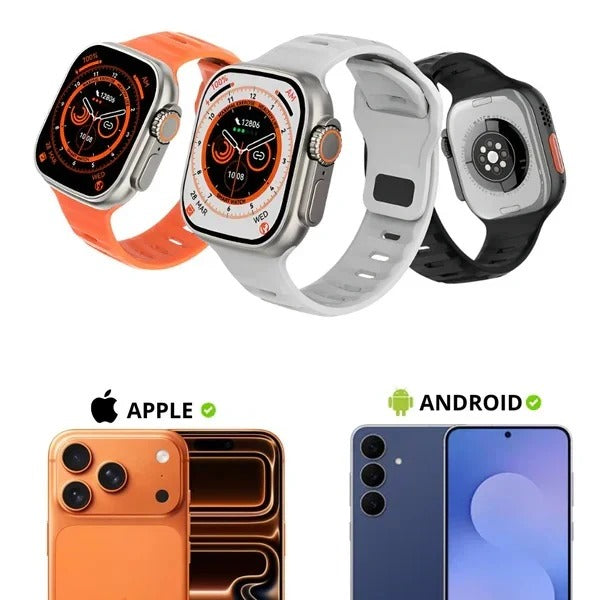 Reloj Inteligente Con Doble Cámara y Sim Card + 7 Correas GRATIS - 50%OFF