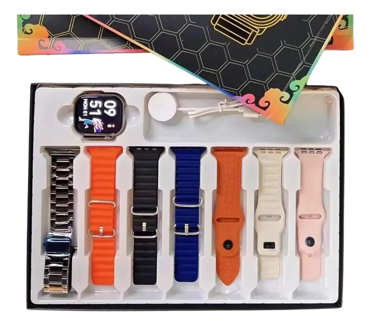 Reloj Inteligente Con Doble Cámara y Sim Card + 7 Correas GRATIS - 50%OFF
